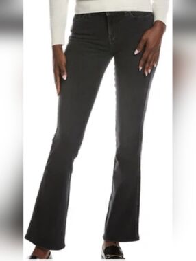 Women's Charcoal Bootcut Stretch Trousers